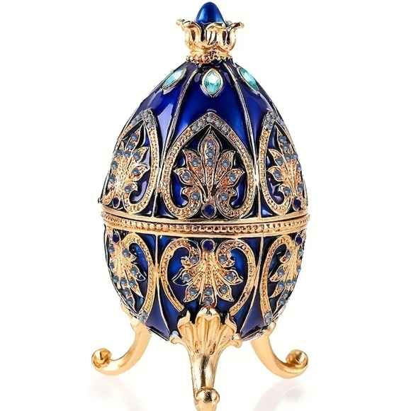 Faberge Trinket Box Decorative Home Accent